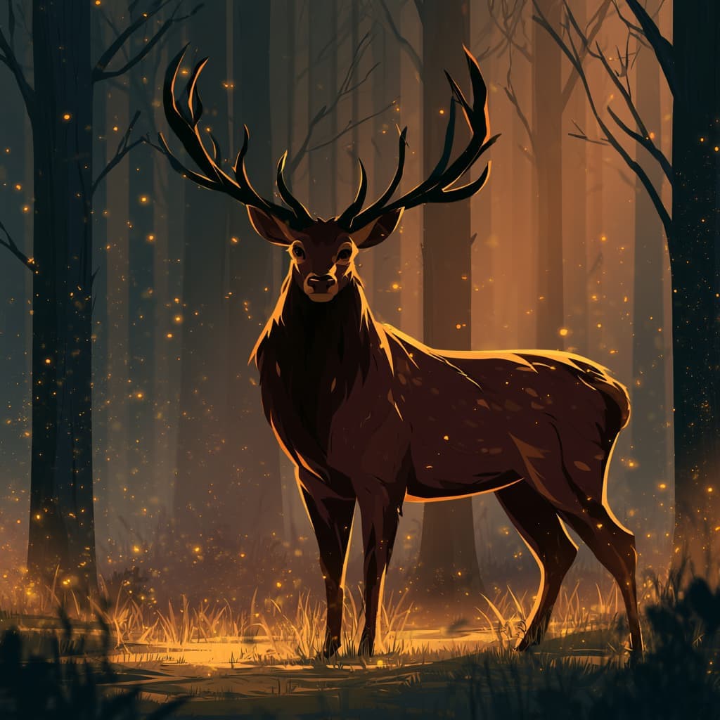 Le cerf majestueux