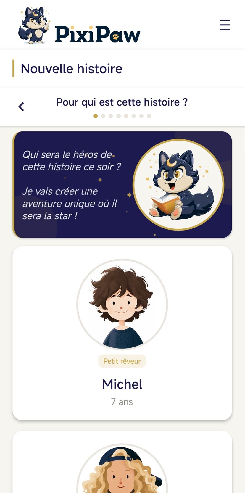 Choix de l'enfant