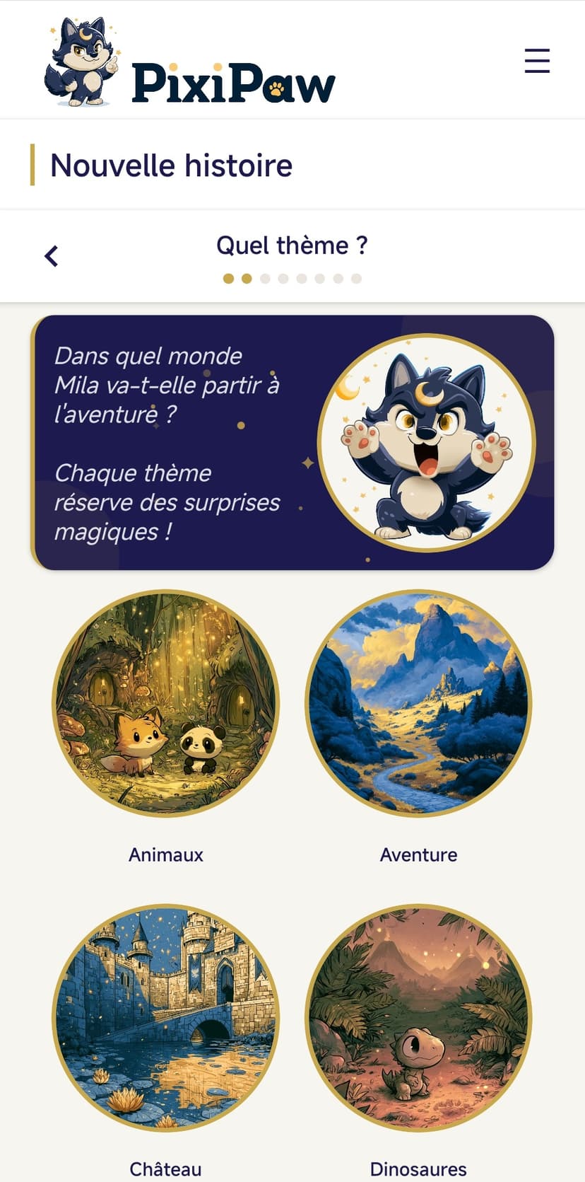 Choix du thème
